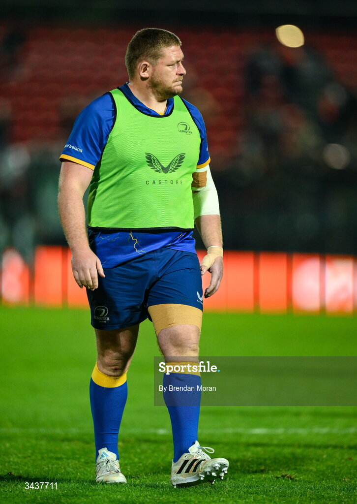25 April 2026; Tadhg Furlong of Leinster after the United Rugby Championship match between Benetton and Leinster at Stadio Monigo in Treviso, Italy. Photo by Brendan Moran/Sportsfile
