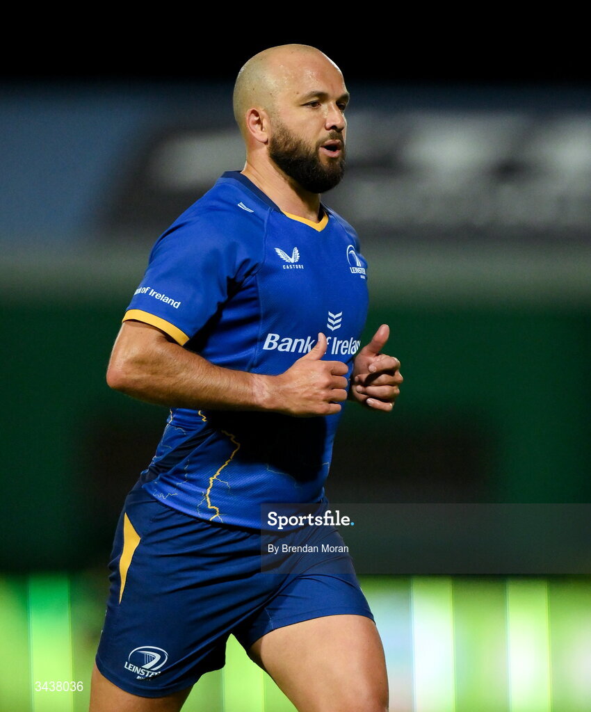 25 April 2026; Jamison Gibson-Park of Leinster during the United Rugby Championship match between Benetton and Leinster at Stadio Monigo in Treviso, Italy. Photo by Brendan Moran/Sportsfile