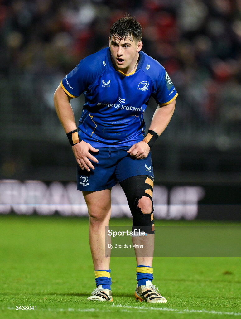 25 April 2026; Dan Sheehan of Leinster during the United Rugby Championship match between Benetton and Leinster at Stadio Monigo in Treviso, Italy. Photo by Brendan Moran/Sportsfile