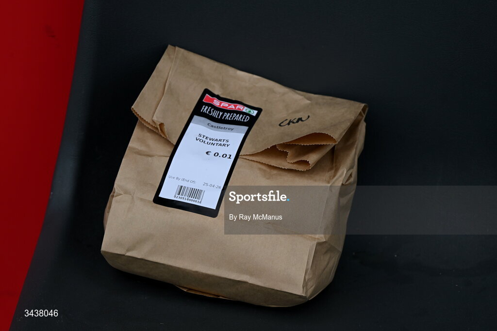 26 April 2026; A stewarts lunch, prepared by Spar, for a volunteer working at SuperValu Páirc Uí Chaoimh before the Munster GAA Senior Hurling Championship Round 2 match between Cork and Limerick at SuperValu Páirc Uí Chaoimh in Cork. Photo by Ray McManus/Sportsfile