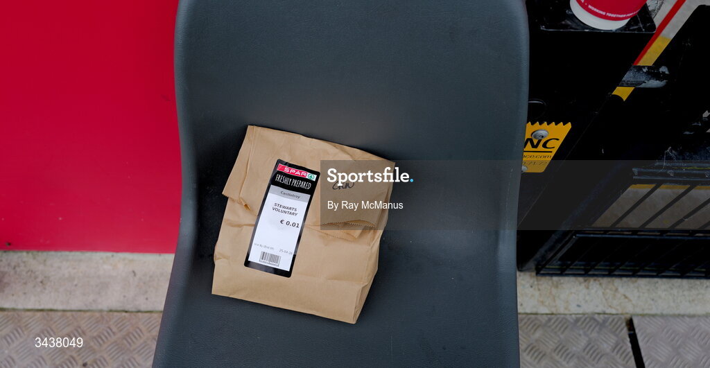 26 April 2026; A stewarts lunch, prepared by Spar, for a volunteer working at SuperValu Páirc Uí Chaoimh before the Munster GAA Senior Hurling Championship Round 2 match between Cork and Limerick at SuperValu Páirc Uí Chaoimh in Cork. Photo by Ray McManus/Sportsfile