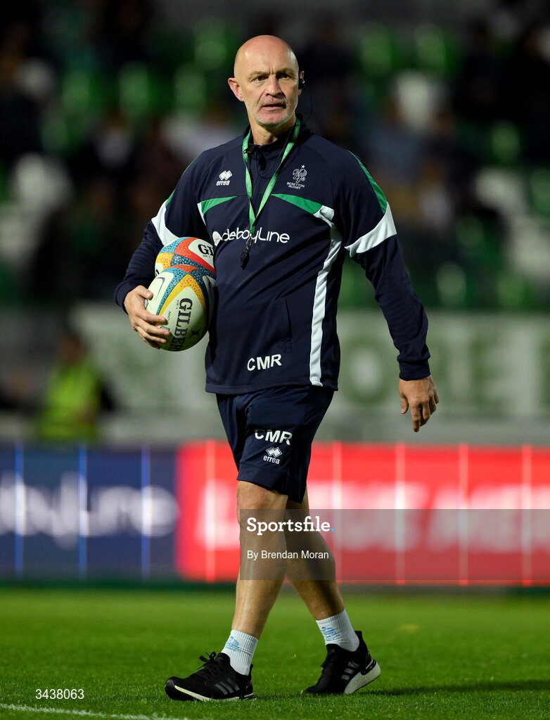 25 April 2026; Benetton head coach Calum MacRae before the United Rugby Championship match between Benetton and Leinster at Stadio Monigo in Treviso, Italy. Photo by Brendan Moran/Sportsfile