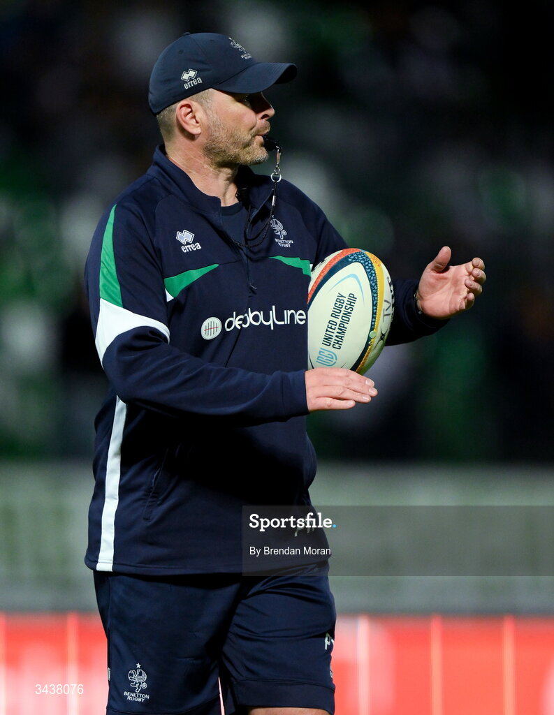 25 April 2026; Benetton attack coach Pete Wilkins before the United Rugby Championship match between Benetton and Leinster at Stadio Monigo in Treviso, Italy. Photo by Brendan Moran/Sportsfile