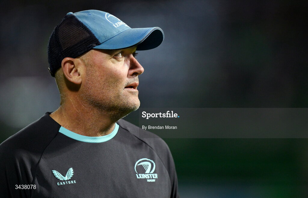 25 April 2026; Leinster senior coach Jacques Nienaber before the United Rugby Championship match between Benetton and Leinster at Stadio Monigo in Treviso, Italy. Photo by Brendan Moran/Sportsfile