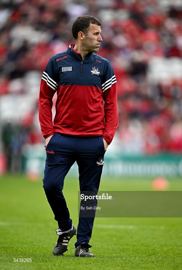 26 April 2026; Cork manager Ben O'Connor before the Munster GAA Senior Hurling Championship Round 2 match between Cork and Limerick at SuperValu Páirc Uí Chaoimh in Cork. Photo by Seb Daly/Sportsfile