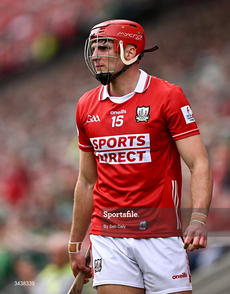 26 April 2026; Brian Hayes of Cork during the Munster GAA Senior Hurling Championship Round 2 match between Cork and Limerick at SuperValu Páirc Uí Chaoimh in Cork. Photo by Seb Daly/Sportsfile