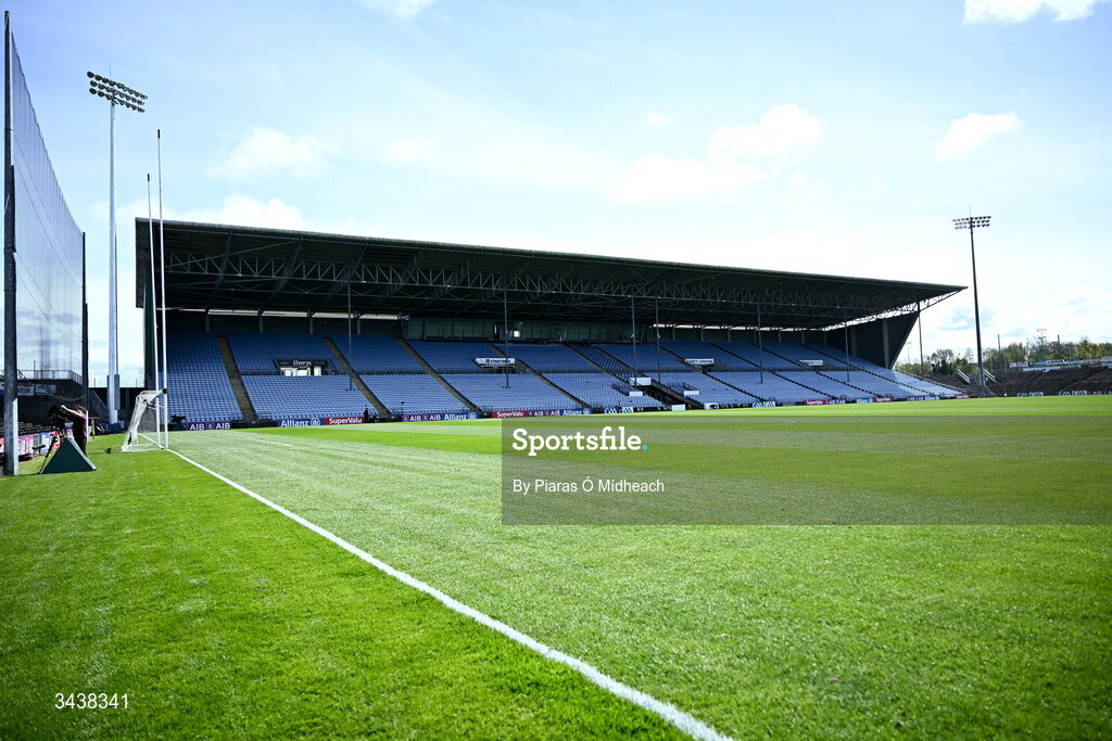 26 April 2026; A general view of the pitch before the Connacht GAA Football Senior Championship semi-final match between Mayo and Roscommon at Hastings Insurance MacHale Park in Castlebar, Mayo. Photo by Piaras Ó Mídheach/Sportsfile