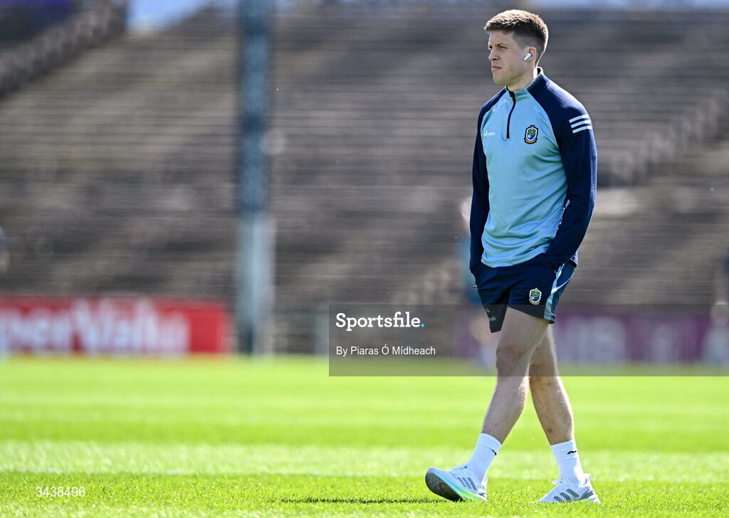26 April 2026; Ronan Daly of Roscommon walks the pitch before the Connacht GAA Football Senior Championship semi-final match between Mayo and Roscommon at Hastings Insurance MacHale Park in Castlebar, Mayo. Photo by Piaras Ó Mídheach/Sportsfile