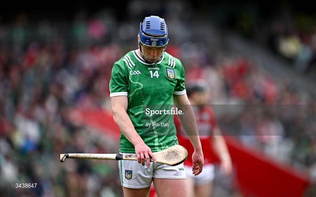 26 April 2026; Shane O'Brien of Limerick during the Munster GAA Senior Hurling Championship Round 2 match between Cork and Limerick at SuperValu Páirc Uí Chaoimh in Cork. Photo by Seb Daly/Sportsfile