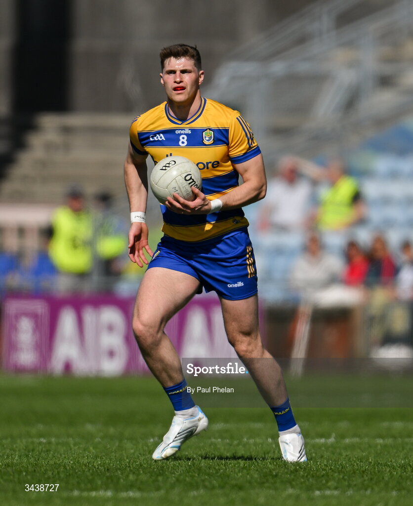 26 April 2026; Keith Doyle of Roscommon during the Connacht GAA Football Senior Championship semi-final match between Mayo and Roscommon at Hastings Insurance MacHale Park in Castlebar, Mayo. Photo by Paul Phelan/Sportsfile