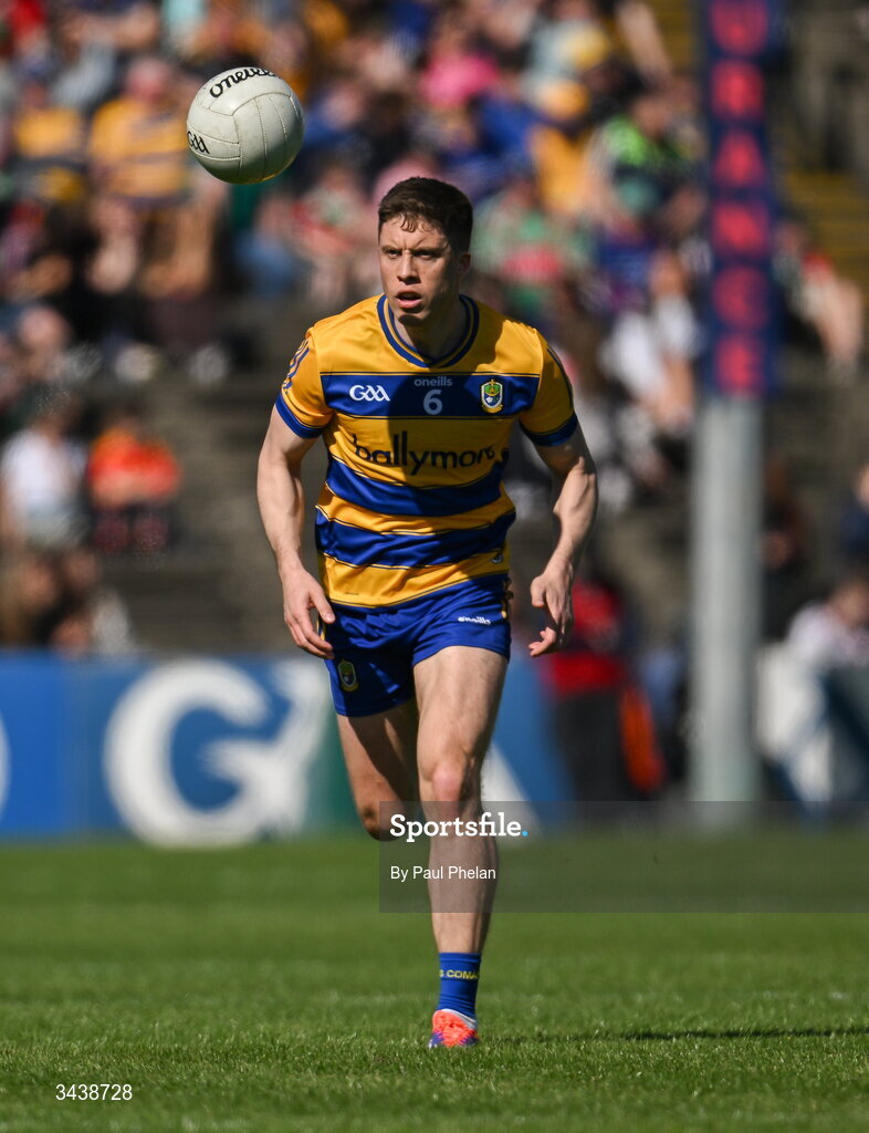 26 April 2026; Ronan Daly of Roscommon during the Connacht GAA Football Senior Championship semi-final match between Mayo and Roscommon at Hastings Insurance MacHale Park in Castlebar, Mayo. Photo by Paul Phelan/Sportsfile
