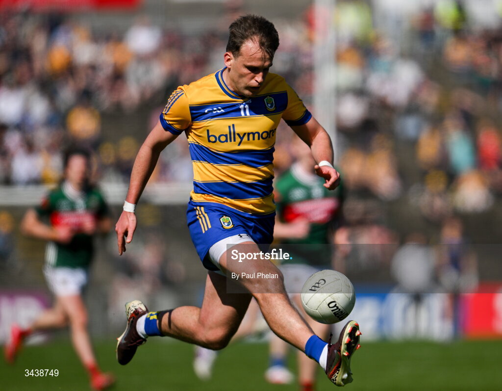 26 April 2026; Enda Smith of Roscommon during the Connacht GAA Football Senior Championship semi-final match between Mayo and Roscommon at Hastings Insurance MacHale Park in Castlebar, Mayo. Photo by Paul Phelan/Sportsfile