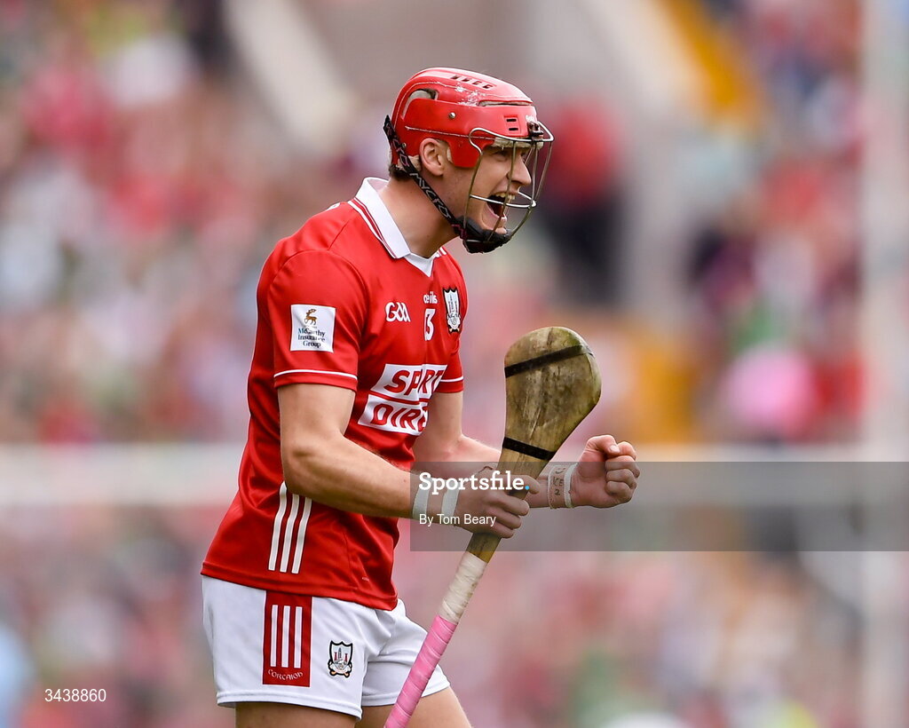 26 April 2026; Alan Connolly of Cork celebrates his side’s victory at the final whistle of the Munster GAA Senior Hurling Championship Round 2 match between Cork and Limerick at SuperValu Páirc Uí Chaoimh in Cork. Photo by Tom Beary/Sportsfile