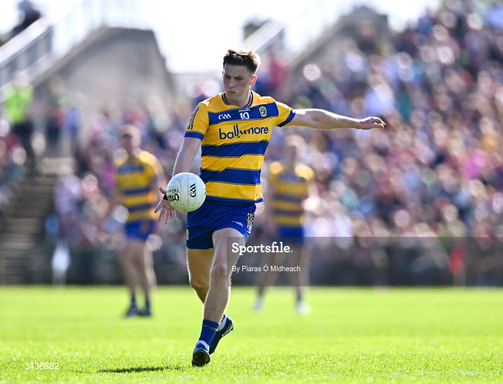 26 April 2026; Dylan Ruane of Roscommon during the Connacht GAA Football Senior Championship semi-final match between Mayo and Roscommon at Hastings Insurance MacHale Park in Castlebar, Mayo. Photo by Piaras Ó Mídheach/Sportsfile
