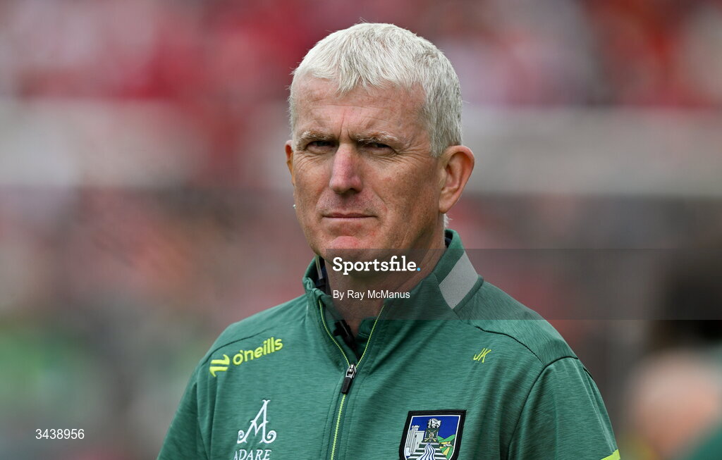 26 April 2026; Limerick manager John Kiely before the Munster GAA Senior Hurling Championship Round 2 match between Cork and Limerick at SuperValu Páirc Uí Chaoimh in Cork. Photo by Ray McManus/Sportsfile