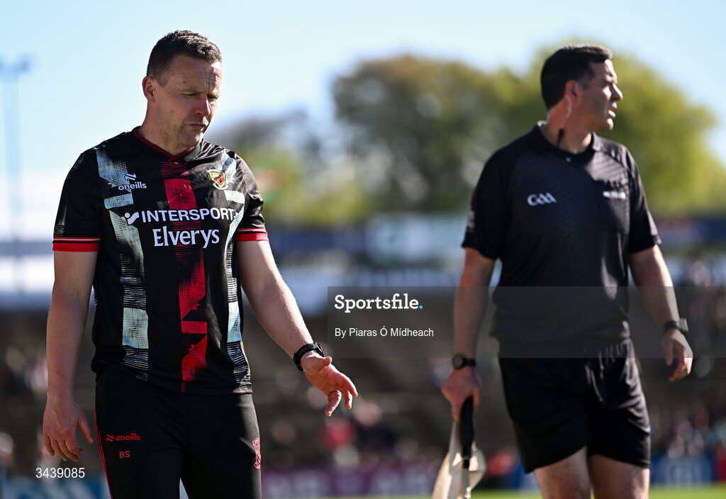 26 April 2026; Mayo manager Andy Moran during the Connacht GAA Football Senior Championship semi-final match between Mayo and Roscommon at Hastings Insurance MacHale Park in Castlebar, Mayo. Photo by Piaras Ó Mídheach/Sportsfile