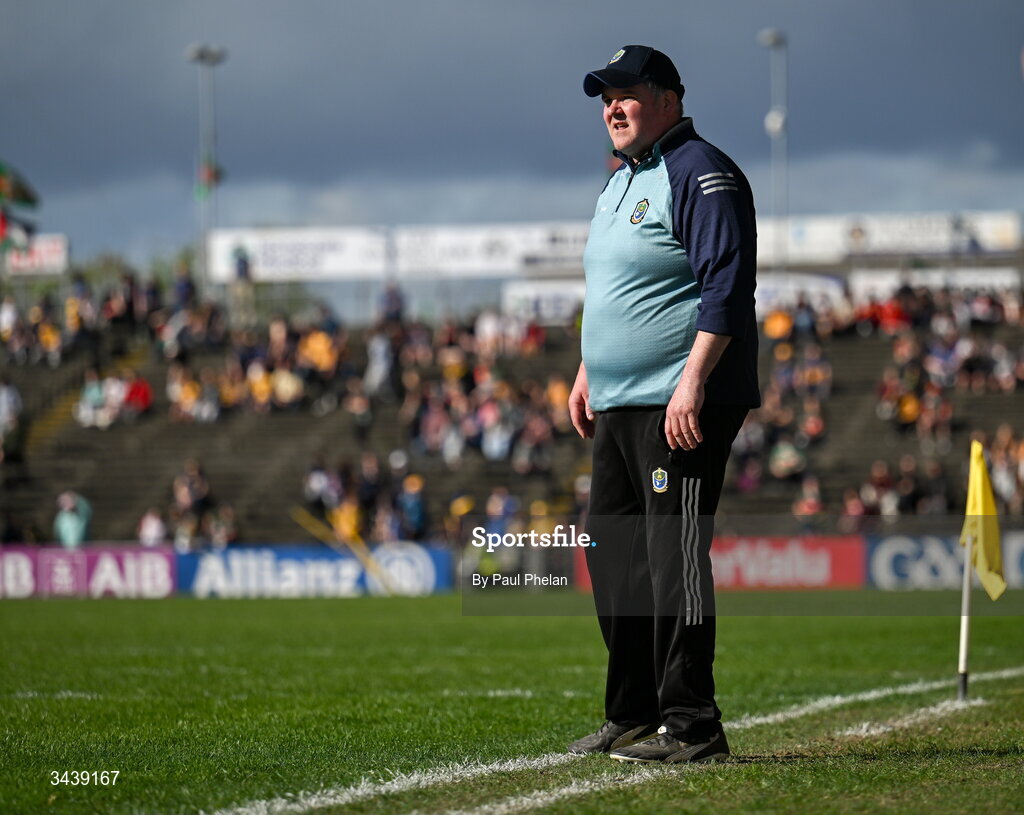 26 April 2026; Roscommon manager Mark Dowd during the Connacht GAA Football Senior Championship semi-final match between Mayo and Roscommon at Hastings Insurance MacHale Park in Castlebar, Mayo. Photo by Paul Phelan/Sportsfile