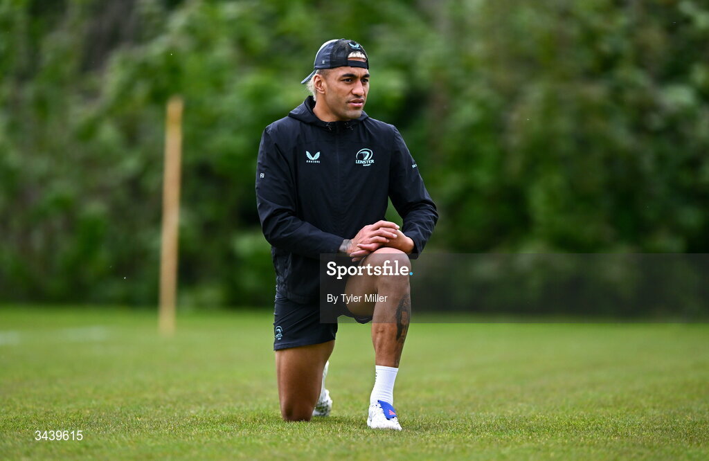27 April 2026; Rieko Ioane during a Leinster Rugby squad training session at Rosemount in UCD, Dublin. Photo by Tyler Miller/Sportsfile