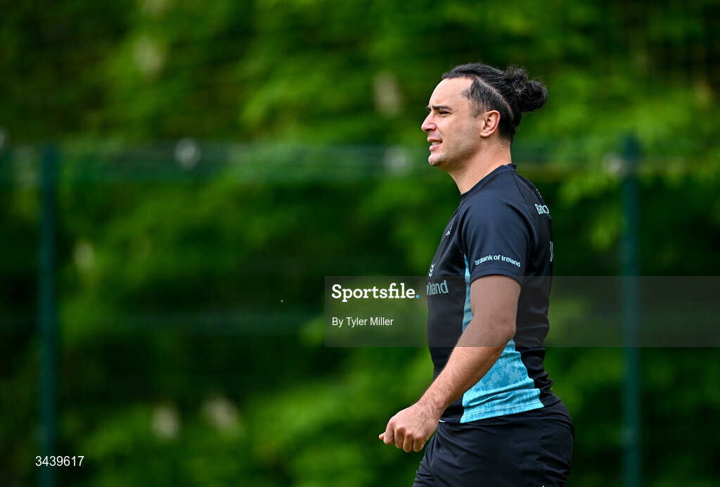 27 April 2026; James Lowe during a Leinster Rugby squad training session at Rosemount in UCD, Dublin. Photo by Tyler Miller/Sportsfile