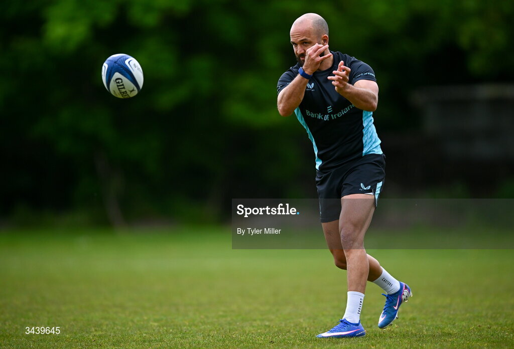 27 April 2026; Jamison Gibson-Park during a Leinster Rugby squad training session at Rosemount in UCD, Dublin. Photo by Tyler Miller/Sportsfile