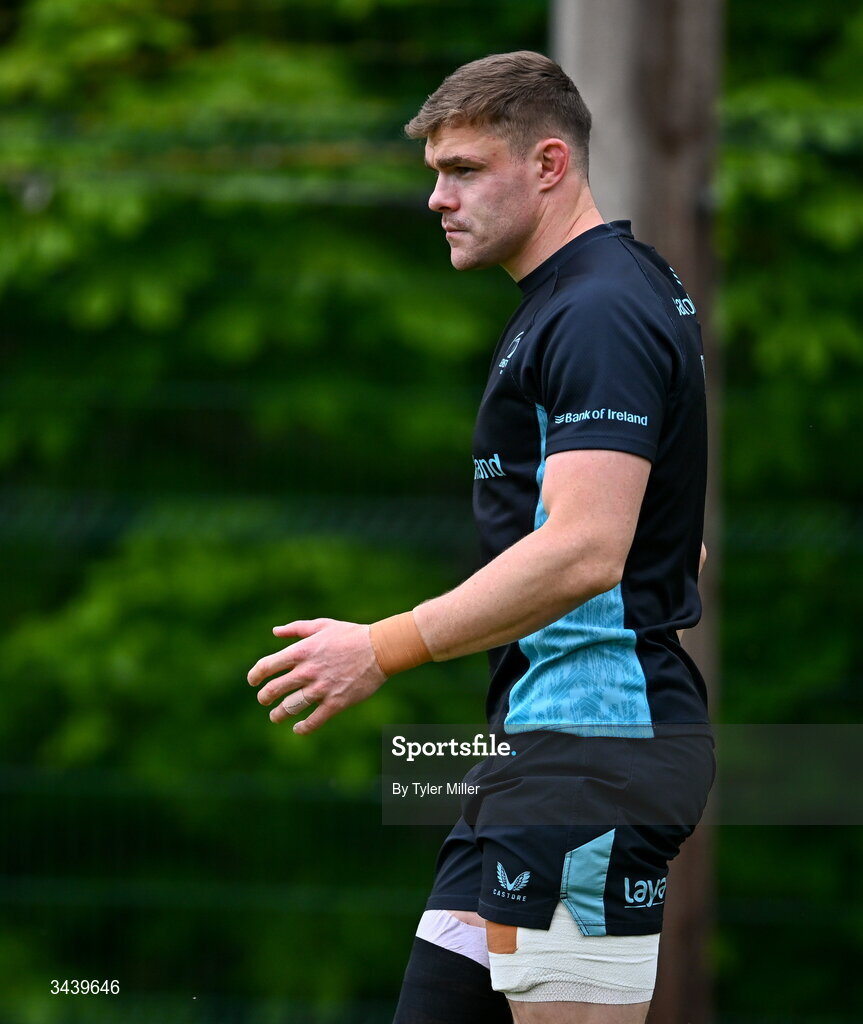 27 April 2026; Garry Ringrose during a Leinster Rugby squad training session at Rosemount in UCD, Dublin. Photo by Tyler Miller/Sportsfile