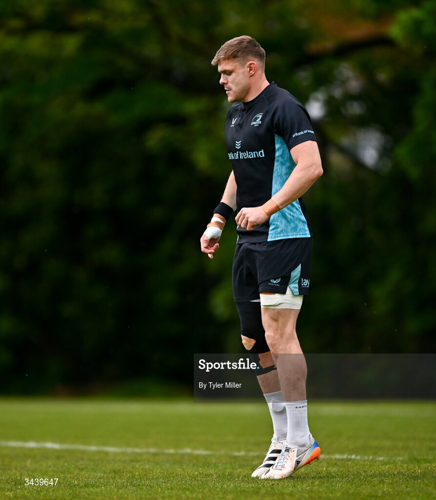 27 April 2026; Garry Ringrose during a Leinster Rugby squad training session at Rosemount in UCD, Dublin. Photo by Tyler Miller/Sportsfile