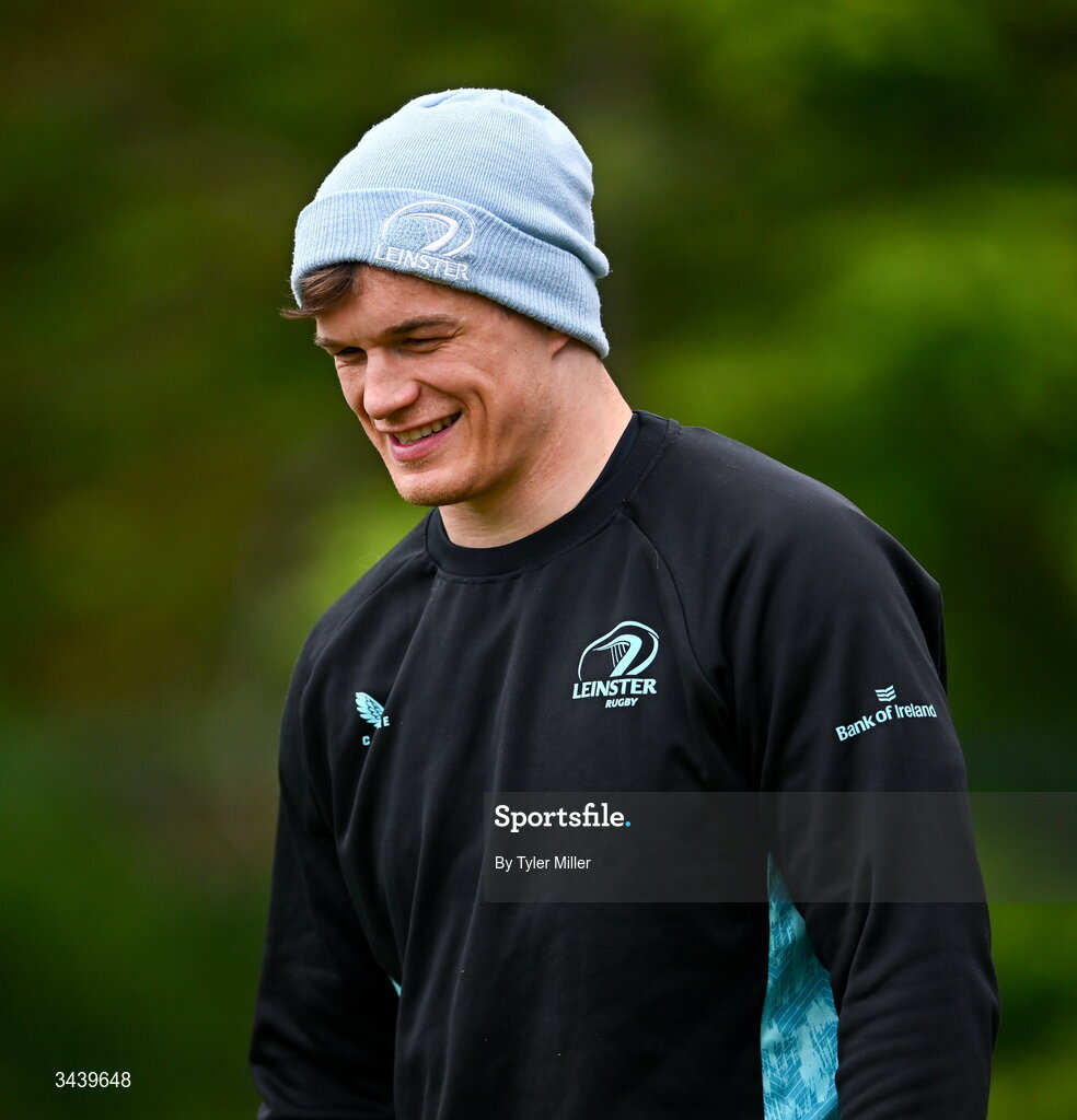 27 April 2026; Josh van der Flier during a Leinster Rugby squad training session at Rosemount in UCD, Dublin. Photo by Tyler Miller/Sportsfile