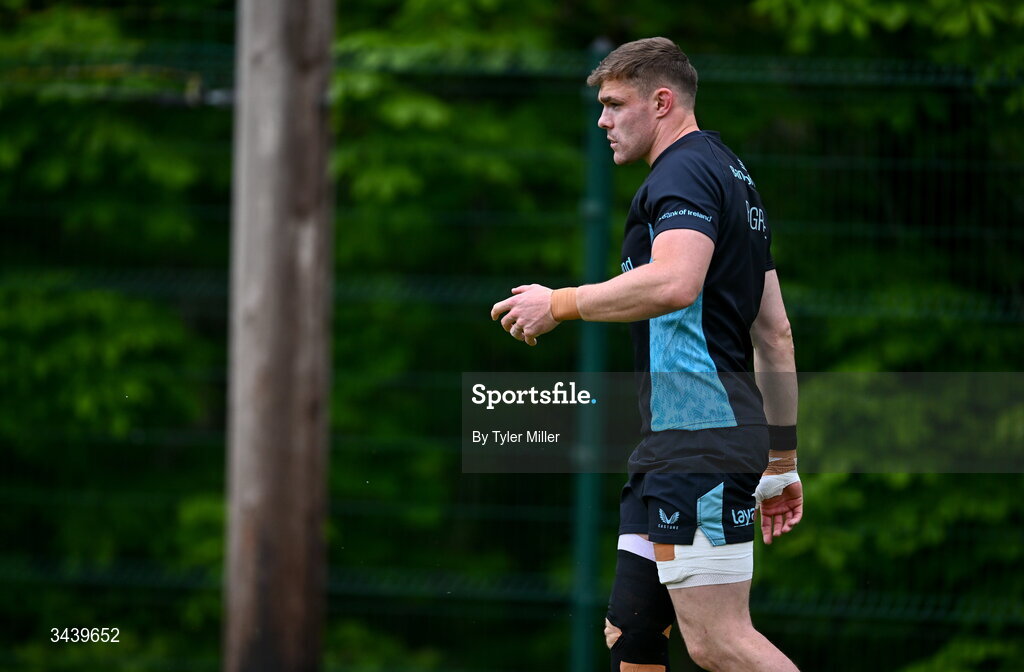 27 April 2026; Garry Ringrose during a Leinster Rugby squad training session at Rosemount in UCD, Dublin. Photo by Tyler Miller/Sportsfile