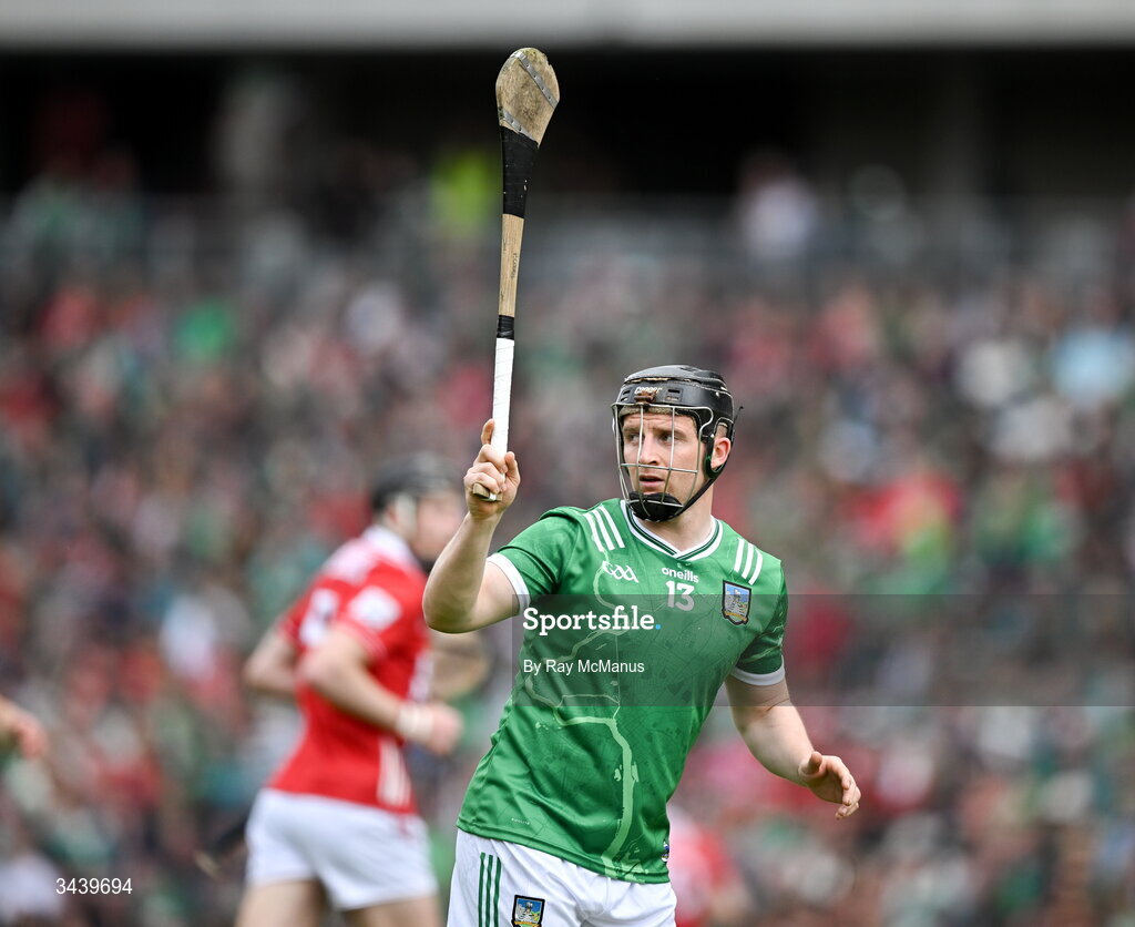 26 April 2026; Peter Casey of Limerick during the Munster GAA Senior Hurling Championship Round 2 match between Cork and Limerick at SuperValu Páirc Uí Chaoimh in Cork. Photo by Ray McManus/Sportsfile
