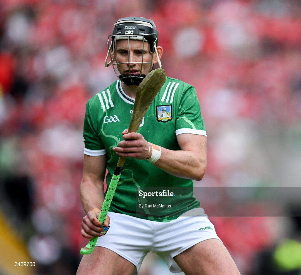 26 April 2026; Gearóid Hegarty of Limerick during the Munster GAA Senior Hurling Championship Round 2 match between Cork and Limerick at SuperValu Páirc Uí Chaoimh in Cork. Photo by Ray McManus/Sportsfile