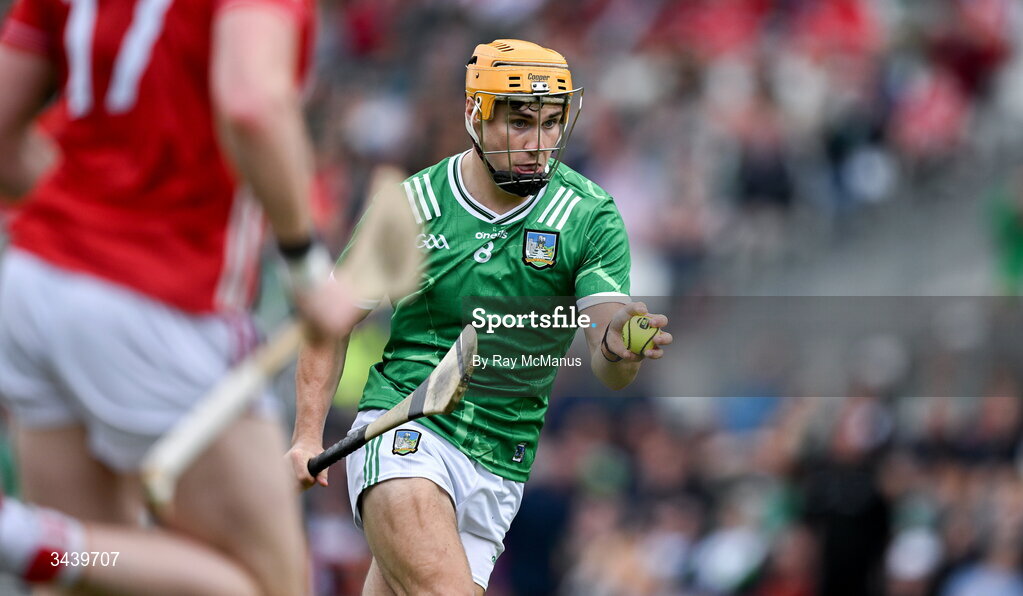 26 April 2026; Adam English of Limerick during the Munster GAA Senior Hurling Championship Round 2 match between Cork and Limerick at SuperValu Páirc Uí Chaoimh in Cork. Photo by Ray McManus/Sportsfile