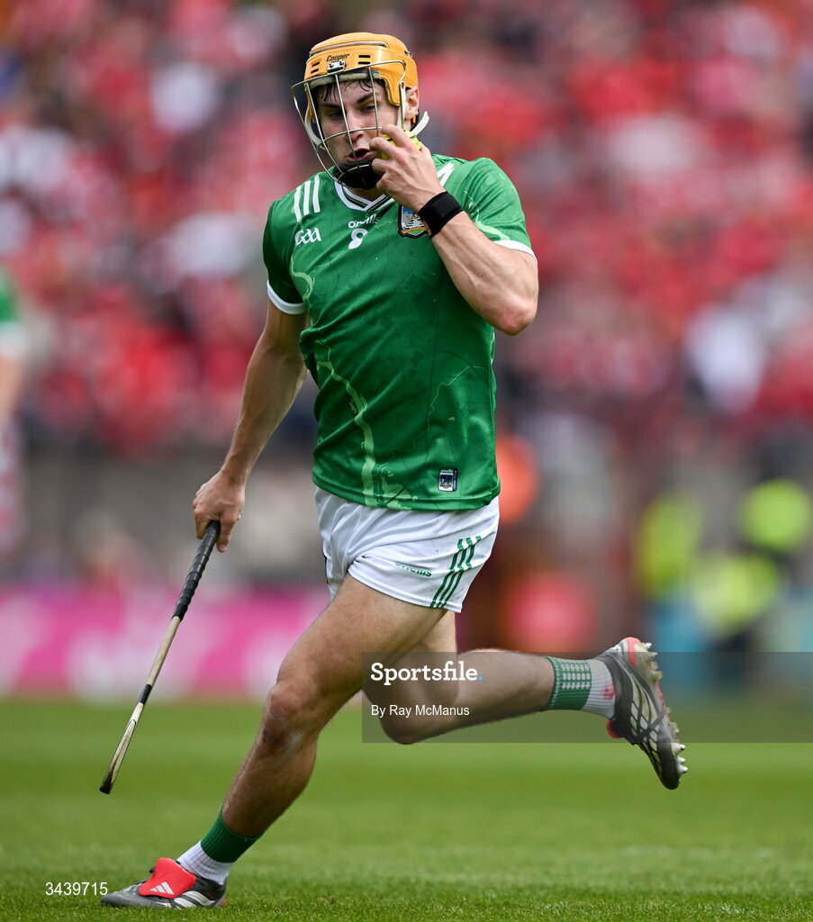 26 April 2026; Adam English of Limerick during the Munster GAA Senior Hurling Championship Round 2 match between Cork and Limerick at SuperValu Páirc Uí Chaoimh in Cork. Photo by Ray McManus/Sportsfile