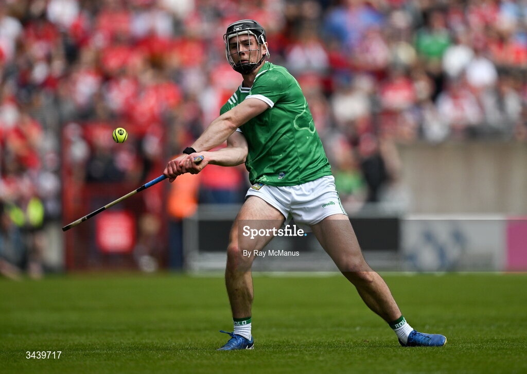 26 April 2026; Aidan O'Connor of Limerick during the Munster GAA Senior Hurling Championship Round 2 match between Cork and Limerick at SuperValu Páirc Uí Chaoimh in Cork. Photo by Ray McManus/Sportsfile