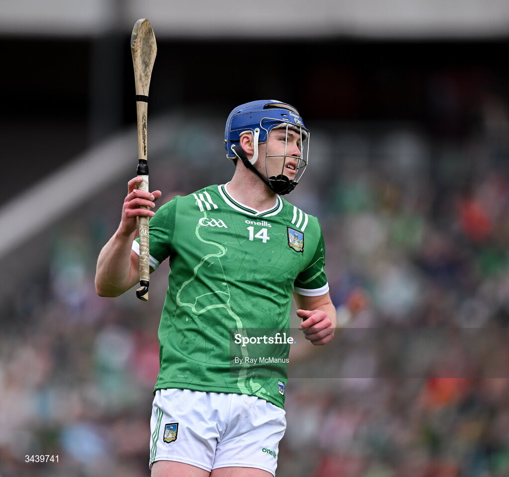 26 April 2026; Shane O'Brien of Limerick during the Munster GAA Senior Hurling Championship Round 2 match between Cork and Limerick at SuperValu Páirc Uí Chaoimh in Cork. Photo by Ray McManus/Sportsfile