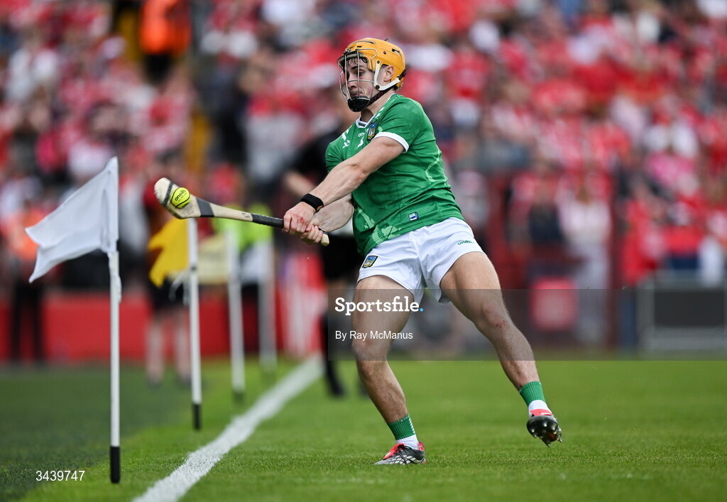 26 April 2026; Adam English of Limerick during the Munster GAA Senior Hurling Championship Round 2 match between Cork and Limerick at SuperValu Páirc Uí Chaoimh in Cork. Photo by Ray McManus/Sportsfile
