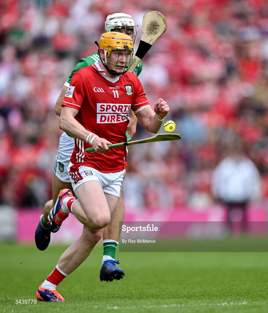 26 April 2026; Shane Barrett of Cork during the Munster GAA Senior Hurling Championship Round 2 match between Cork and Limerick at SuperValu Páirc Uí Chaoimh in Cork. Photo by Ray McManus/Sportsfile