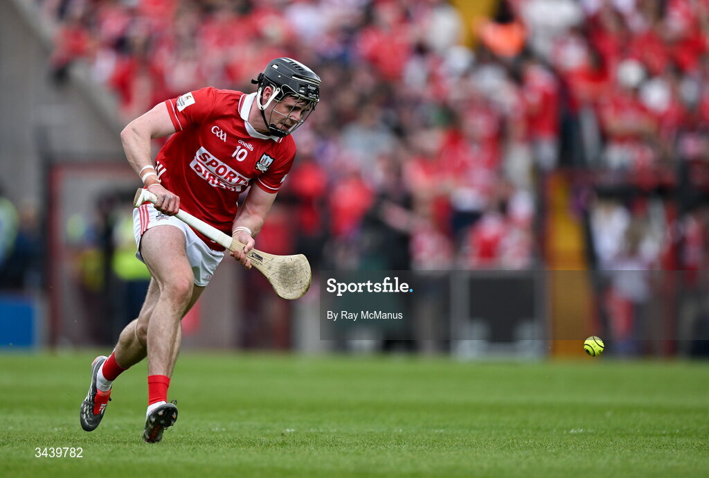 26 April 2026; Darragh Fitzgibbon of Cork during the Munster GAA Senior Hurling Championship Round 2 match between Cork and Limerick at SuperValu Páirc Uí Chaoimh in Cork. Photo by Ray McManus/Sportsfile