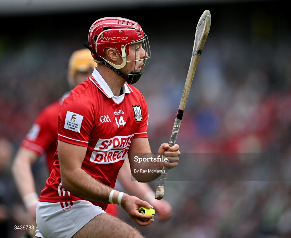 26 April 2026; William Buckley of Cork during the Munster GAA Senior Hurling Championship Round 2 match between Cork and Limerick at SuperValu Páirc Uí Chaoimh in Cork. Photo by Ray McManus/Sportsfile