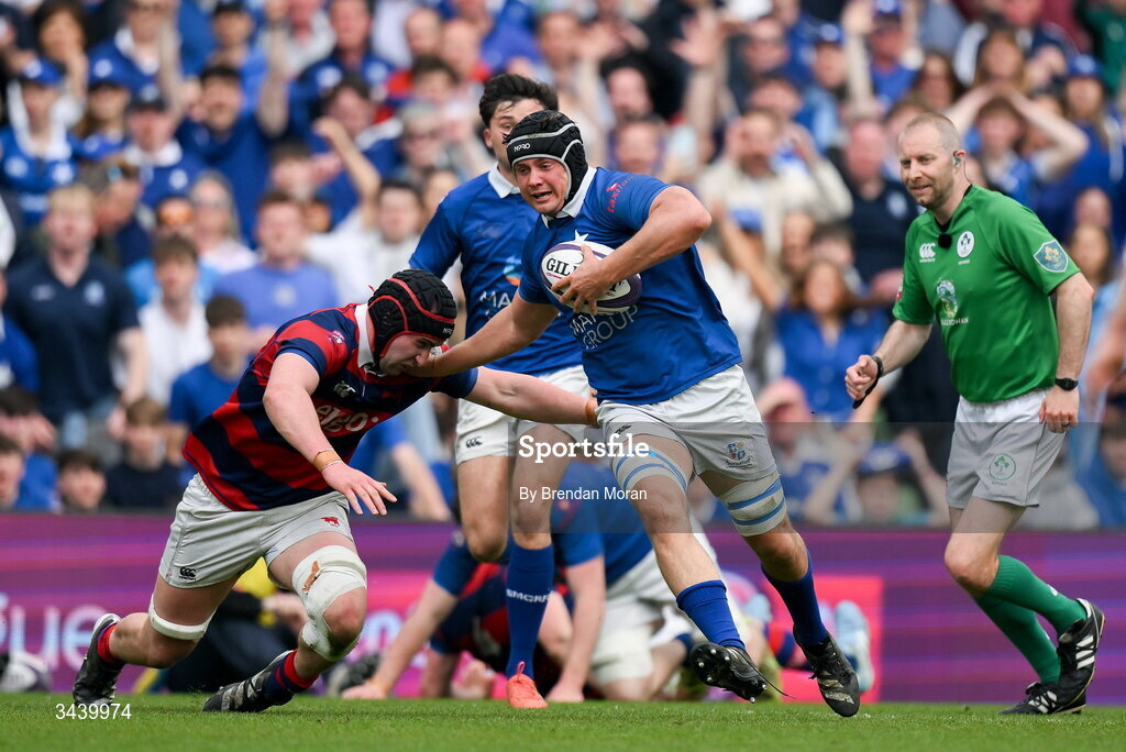 26 April 2026; Josh Gimblett of St Mary's College RFC during the Energia Men's All-Ireland League Division 1A final match between Clontarf FC and St Mary's College RFC at the Aviva Stadium in Dublin. Photo by Brendan Moran/Sportsfile