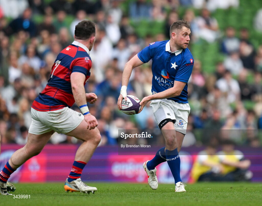 26 April 2026; Conor Dean of St Mary's College RFC during the Energia Men's All-Ireland League Division 1A final match between Clontarf FC and St Mary's College RFC at the Aviva Stadium in Dublin. Photo by Brendan Moran/Sportsfile