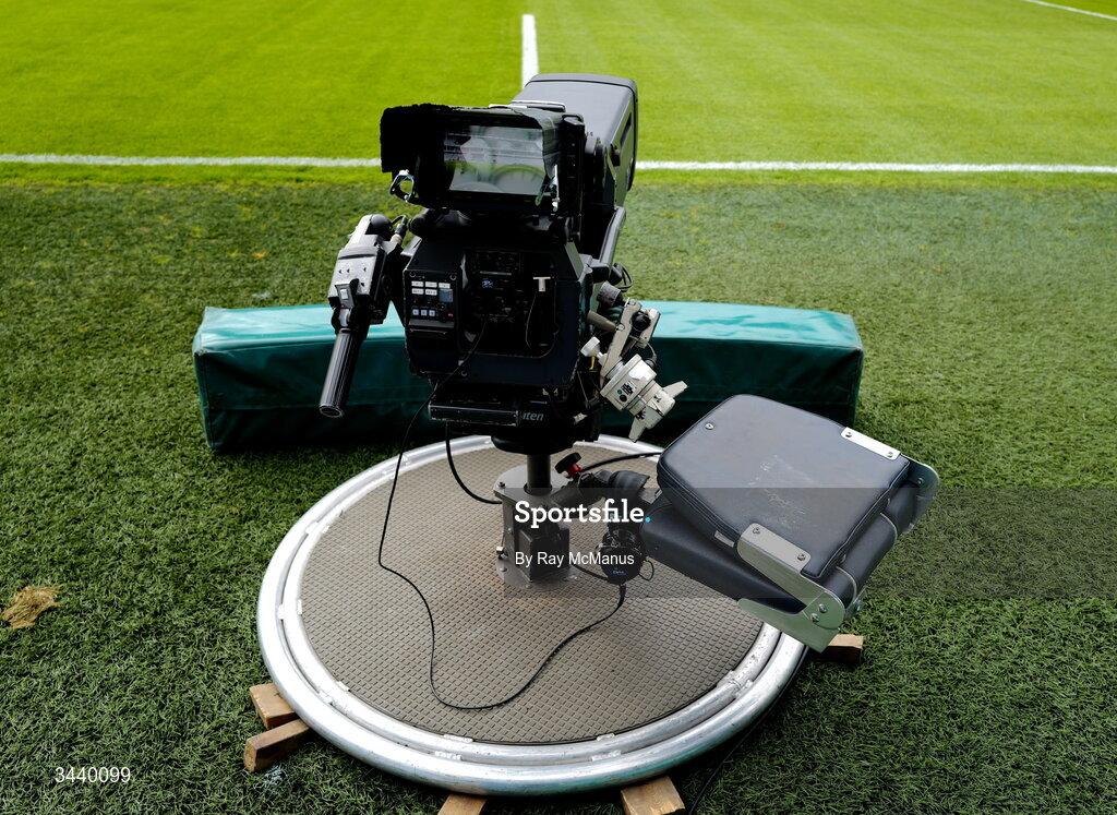 26 April 2026; A Sony Fujinon TV camera before the Munster GAA Senior Hurling Championship Round 2 match between Cork and Limerick at SuperValu Páirc Uí Chaoimh in Cork. Photo by Ray McManus/Sportsfile