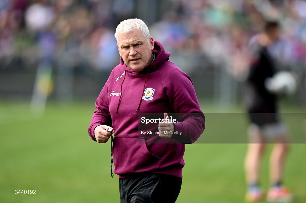 25 April 2026; Galway selector David Morris before the Connacht GAA Football Senior Championship semi-final match between Leitrim and Galway at Heartland Credit Union Páirc Seán Mac Diarmada in Carrick-on-Shannon, Leitrim. Photo by Stephen McCarthy/Sportsfile