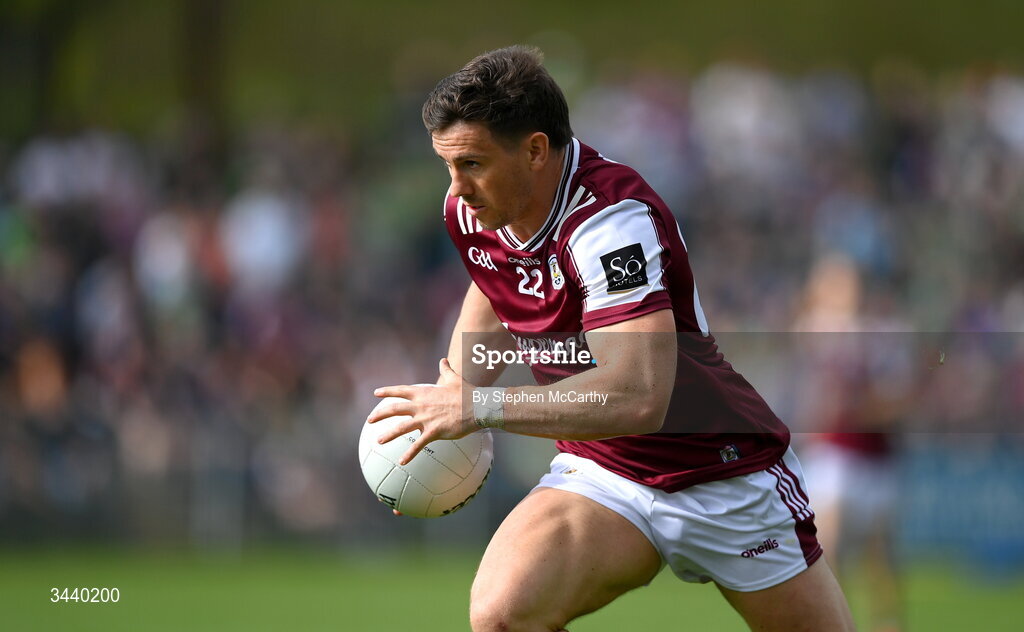 25 April 2026; Shane Walsh of Galway during the Connacht GAA Football Senior Championship semi-final match between Leitrim and Galway at Heartland Credit Union Páirc Seán Mac Diarmada in Carrick-on-Shannon, Leitrim. Photo by Stephen McCarthy/Sportsfile
