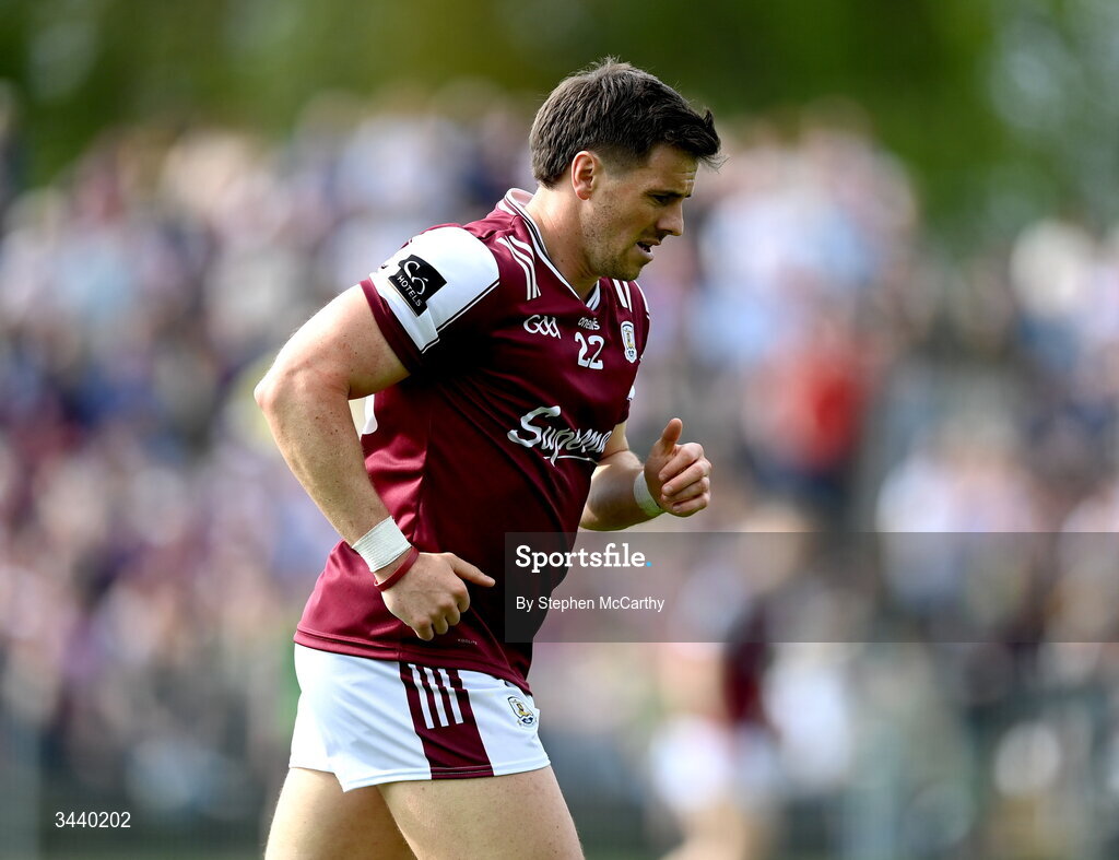 25 April 2026; Shane Walsh of Galway during the Connacht GAA Football Senior Championship semi-final match between Leitrim and Galway at Heartland Credit Union Páirc Seán Mac Diarmada in Carrick-on-Shannon, Leitrim. Photo by Stephen McCarthy/Sportsfile