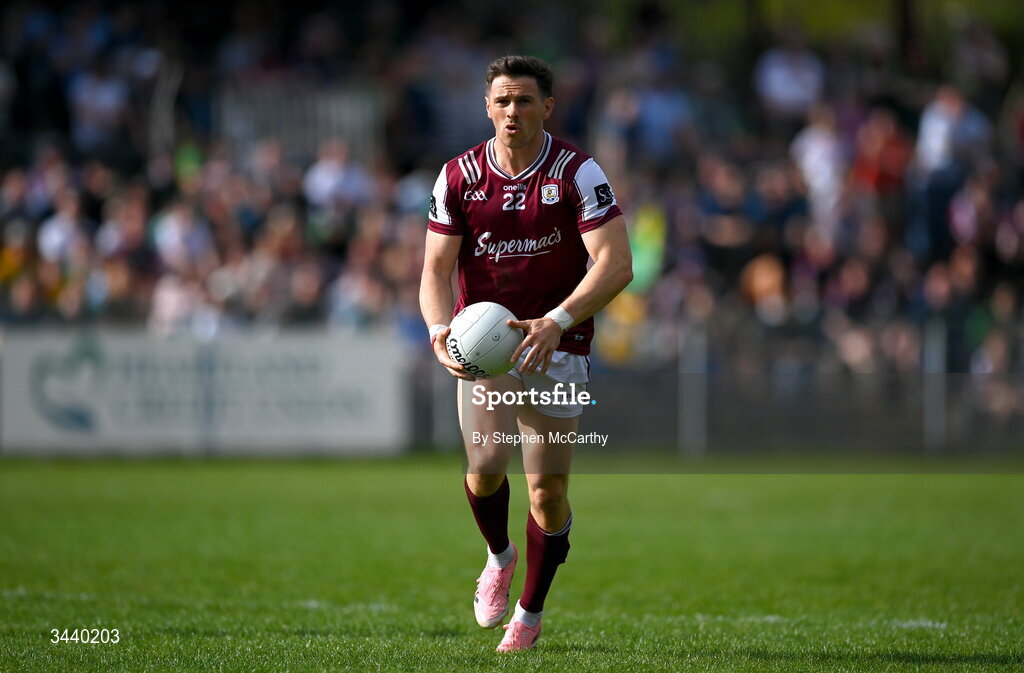 25 April 2026; Shane Walsh of Galway during the Connacht GAA Football Senior Championship semi-final match between Leitrim and Galway at Heartland Credit Union Páirc Seán Mac Diarmada in Carrick-on-Shannon, Leitrim. Photo by Stephen McCarthy/Sportsfile