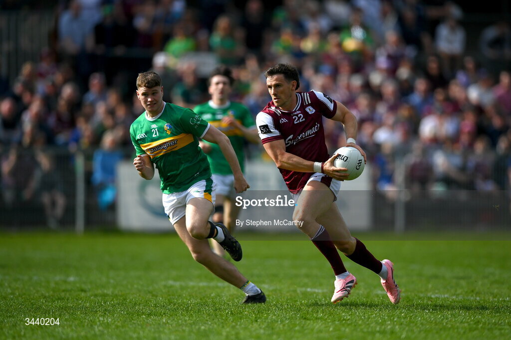 25 April 2026; Shane Walsh of Galway during the Connacht GAA Football Senior Championship semi-final match between Leitrim and Galway at Heartland Credit Union Páirc Seán Mac Diarmada in Carrick-on-Shannon, Leitrim. Photo by Stephen McCarthy/Sportsfile