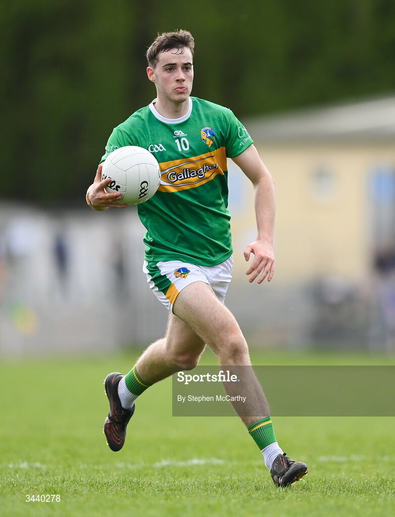 25 April 2026; Fergal McLoughlin of Leitrim during the Connacht GAA Football Senior Championship semi-final match between Leitrim and Galway at Heartland Credit Union Páirc Seán Mac Diarmada in Carrick-on-Shannon, Leitrim. Photo by Stephen McCarthy/Sportsfile