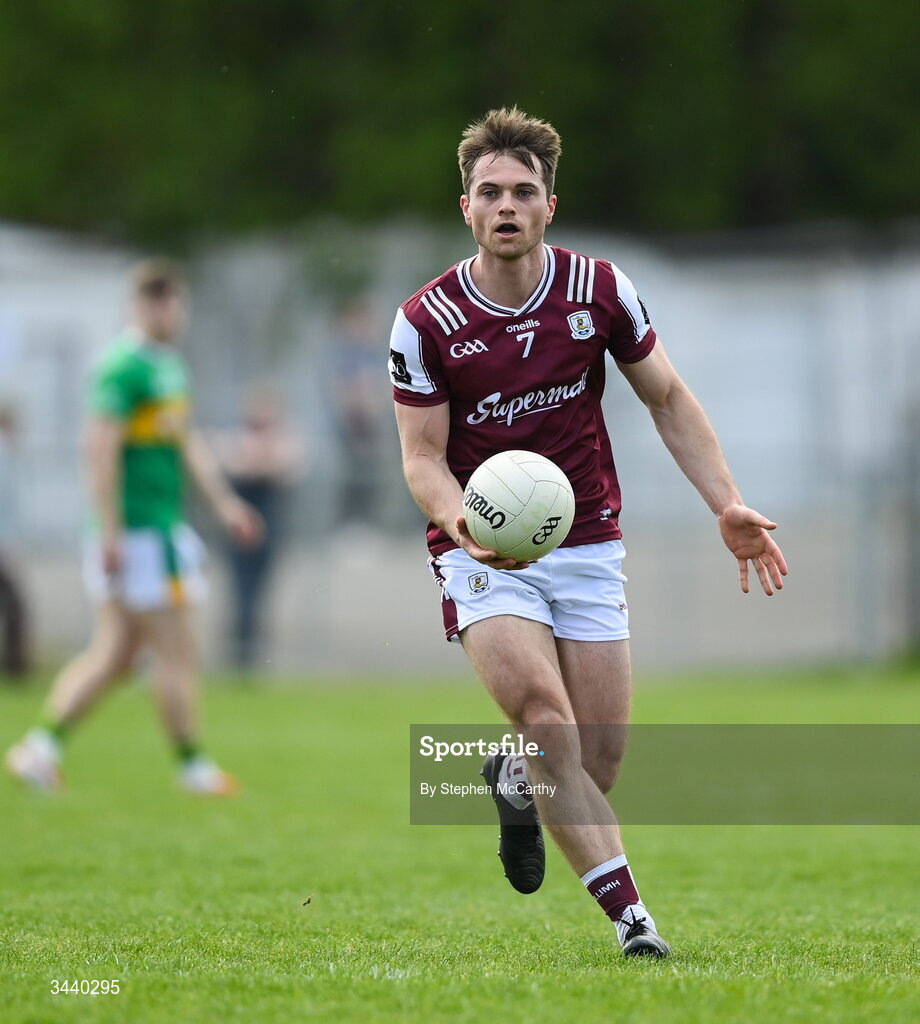 25 April 2026; Liam Silke of Galway during the Connacht GAA Football Senior Championship semi-final match between Leitrim and Galway at Heartland Credit Union Páirc Seán Mac Diarmada in Carrick-on-Shannon, Leitrim. Photo by Stephen McCarthy/Sportsfile