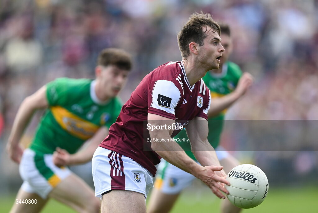 25 April 2026; Liam Silke of Galway during the Connacht GAA Football Senior Championship semi-final match between Leitrim and Galway at Heartland Credit Union Páirc Seán Mac Diarmada in Carrick-on-Shannon, Leitrim. Photo by Stephen McCarthy/Sportsfile