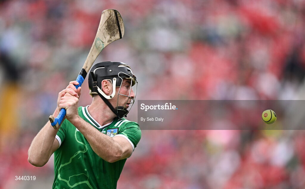 26 April 2026; Diarmaid Byrnes of Limerick during the Munster GAA Senior Hurling Championship Round 2 match between Cork and Limerick at SuperValu Páirc Uí Chaoimh in Cork. Photo by Seb Daly/Sportsfile